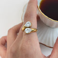 Lara Teardrop Bypass Ring