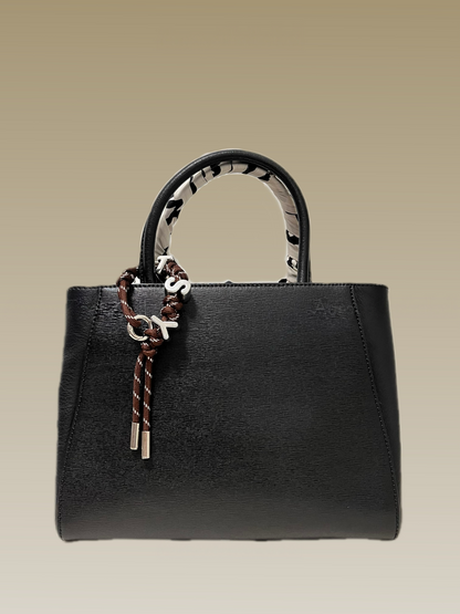 Gift idea: Personalized name bag charm for her in custom colors.