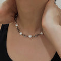 Lydia Baroque Pearl Chain Necklace