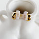 Evadne Sculptural Pearl Crossover Earrings