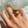 Valencia Croissant Dome Ring
