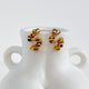 Isla Modern Wavy Gold Statement Earrings