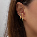 Joëlle Sculptural Ear Lobe Cuff Earrings