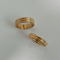 Kori Gold Ribbed Ring
