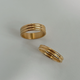 Kori Gold Ribbed Ring