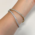 Lauren Elastic Diamond Tennis Bracelet 4mm