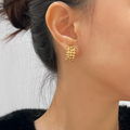 Mylie Weave Clip-On Hoops