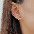 Mermaid Pearl Starfish Clip-On Earrings