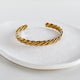 Mila Gold Braided Cuff Bangle