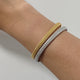 Vede Ribbed Cuff Bangle Bracelet