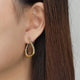Ania Minimalist Irregular Hoop Earrings