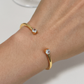 Justine Duo Stone Cuff Bangle