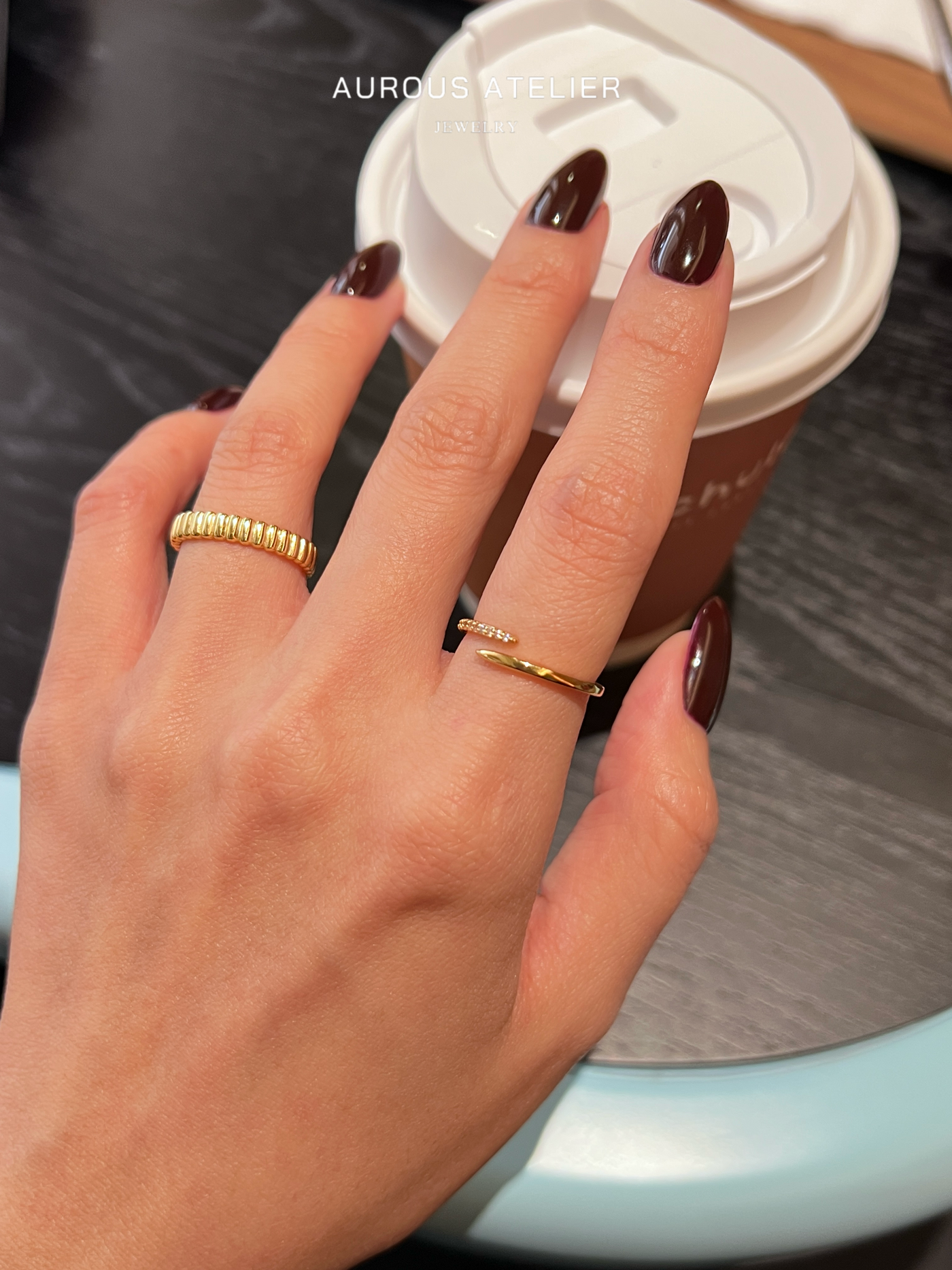 Editorial styling for Ava Diamond Wrap Ring