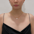 Marjorie Gold Bead Pearl Necklace
