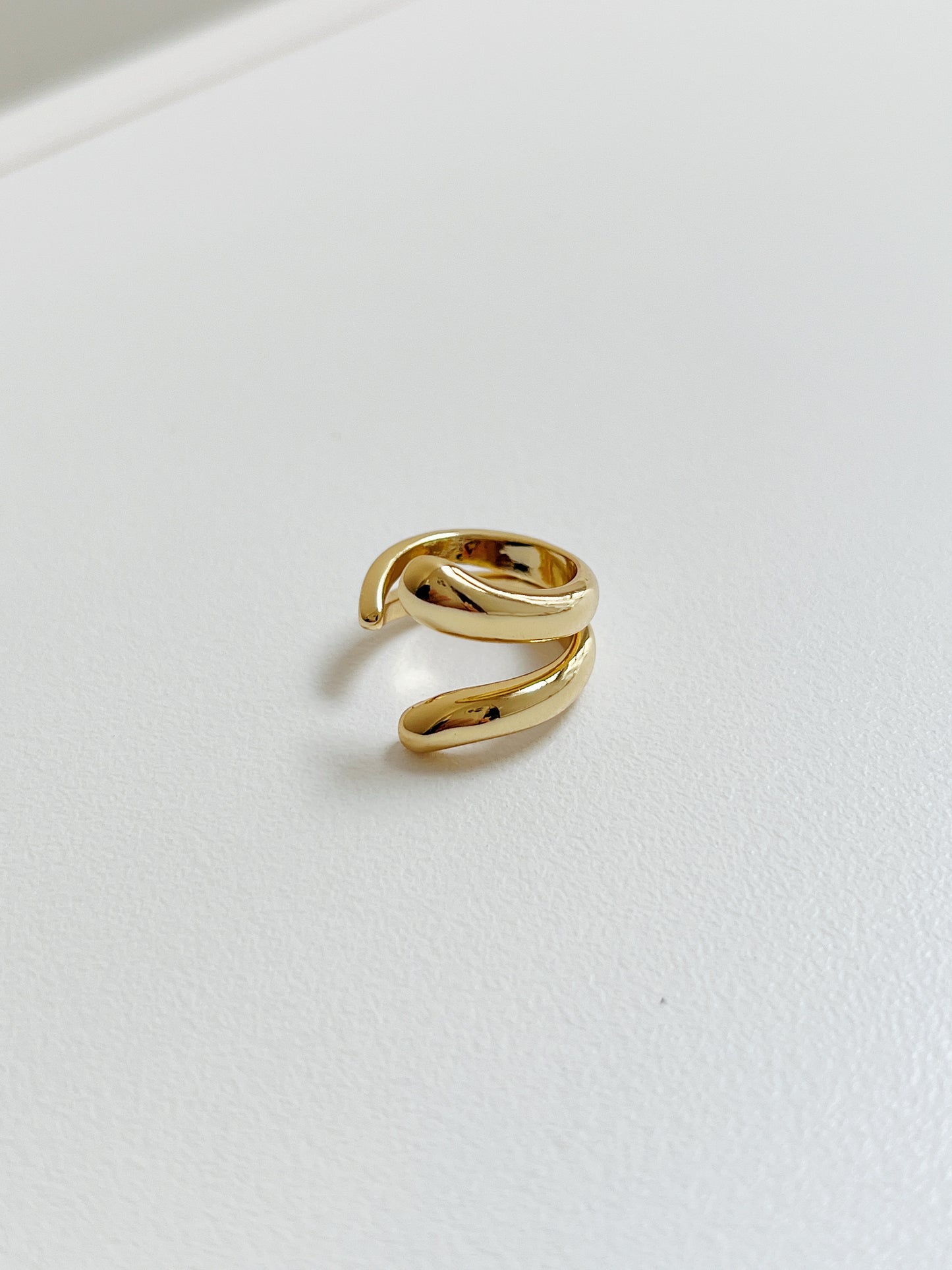 Architectural detail of Tobi abstract serpent-style cuff.