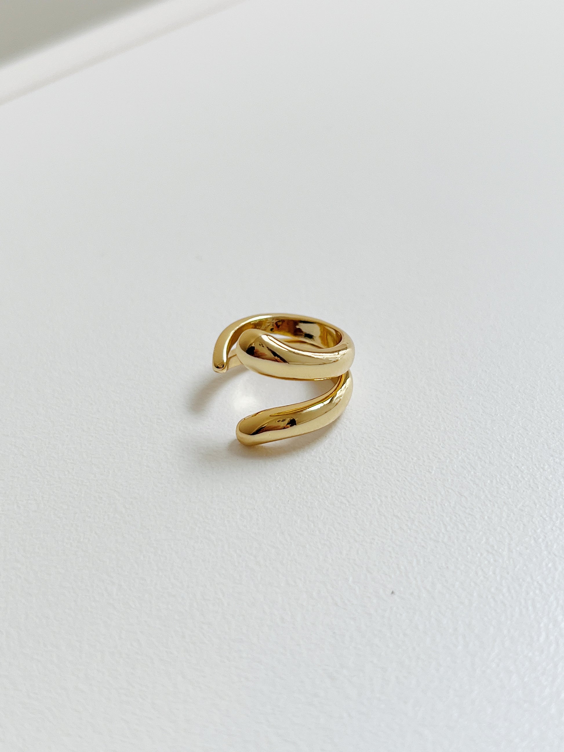 Architectural detail of Tobi abstract serpent-style cuff.
