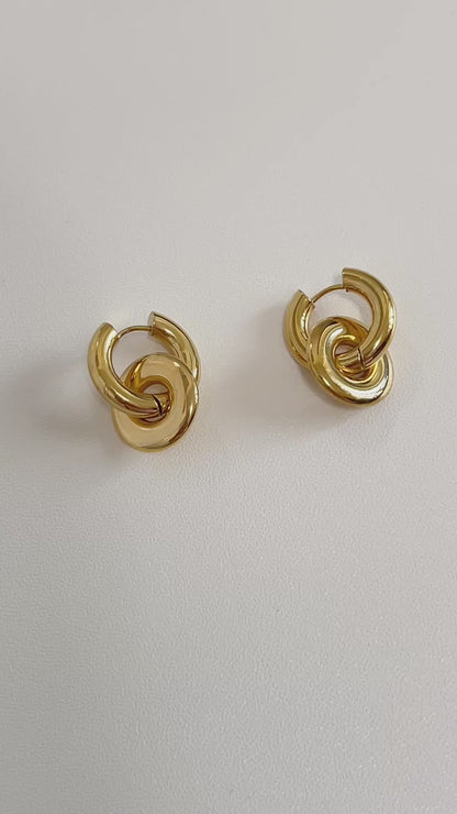 Zia Double Hoop Earrings