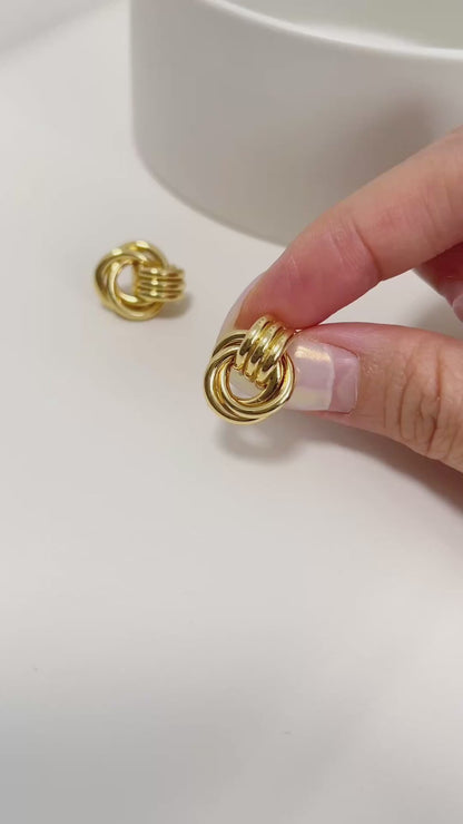 Valentina Triple Knot Earrings