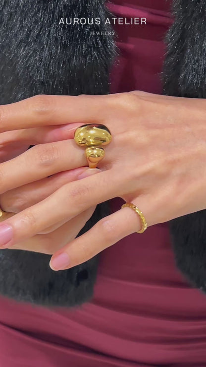 Huda Bold Sculptural Ring