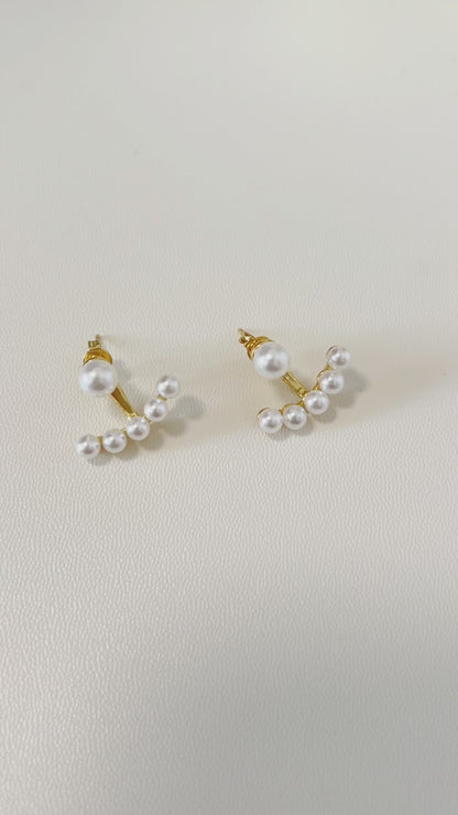 Annabelle Pearl Ear Jacket Earrings