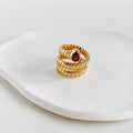 Ruby Serpent Ring