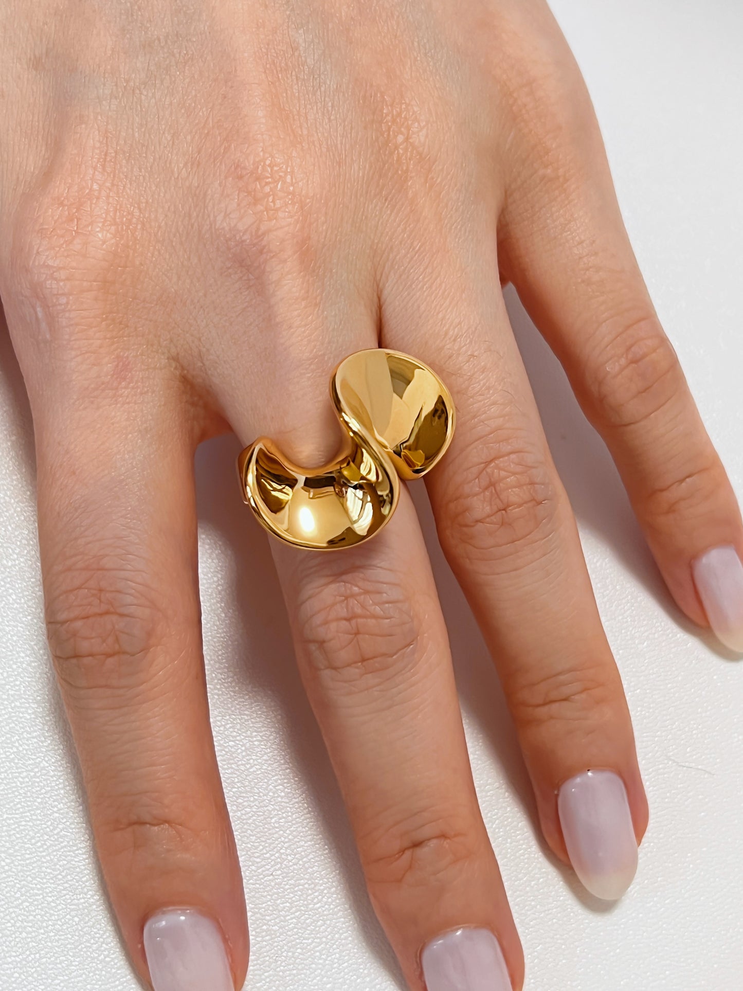 Australian fashion styling featuring the Puglia gold ring from Aurous Atelier