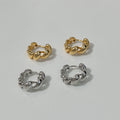 Ace Braided Dome Hoop Earrings
