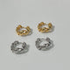 Ace Braided Dome Hoop Earrings