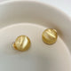 Tyla Brushed Dome Clip On Earrings