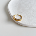 Vesper Ribbed Dome Ring