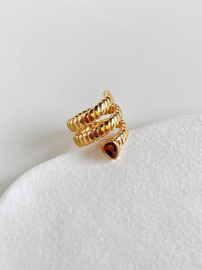 Dainty snake rings for women featuring an adjustable profile