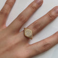 Andrée Diamond Pavé Signet Ring