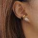 Laura Asymmetrical Tear Drop Ear Cuff