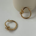 Jodie Knotted Hoop Earrings