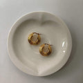 Cassie Ridge Linear Hoop Earrings