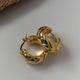 Bella Quilted Hoop Earrings
