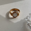 Beatrice Oval Mother Of Pearl Ring