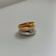 Brittany Ridge Chunky Two Tone Band Ring