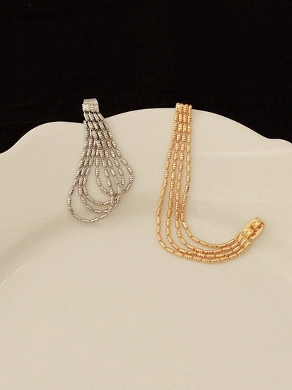 Stylish gold chain earrings - perfect for any occasion