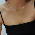 Sylvie Herringbone Chain Necklace