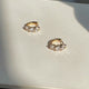 Gene Round Brilliant Cut CZ Hoop Earrings