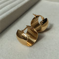 Lennon Chunky Wide Hoop Earrings
