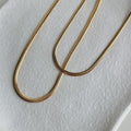 Lola Gold Herringbone Chain Necklace