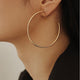 Kristen Minimal Large Hoop Earrings