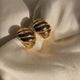 Pâtisserie Croissant Dome Stud Earrings