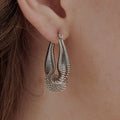 Cruz Irregular Hoop Earrings