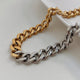 Chunky Two Tone Cuban Chain Necklace