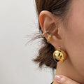 Nora Classic Bold Sphere Hoop Earrings