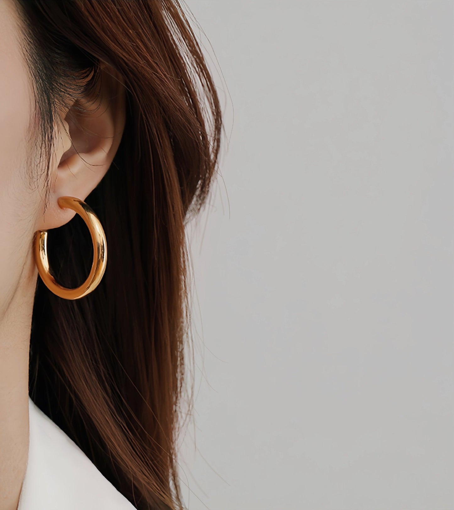 Classic Hoop Earrings, Gold Statement Hoop Earrings, Minimalist Hoop Earrings, Bold Hoop Earrings, Modern Hoop Earrings, Everyday Earrings