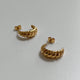 Marion Croissant Dome Earrings